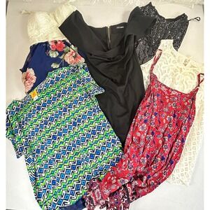 BUNDLE + FREE SHIPPING, Women's Medium - Dresses & Tops - 6 pc Lot